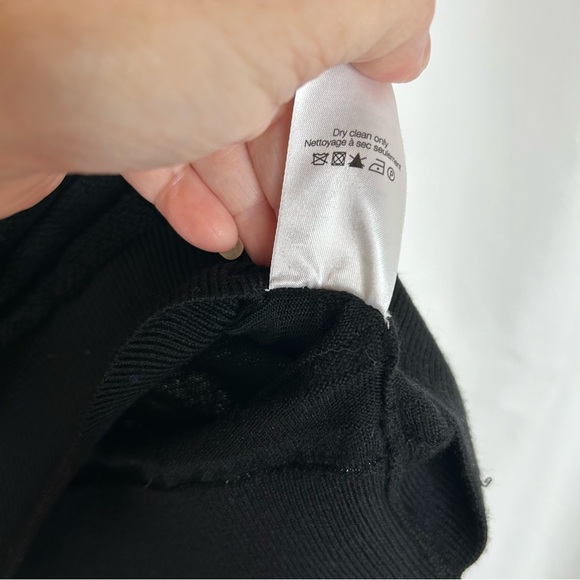 Veronica Beard Juni sweater black and white layered look size large - Picture 7 of 9